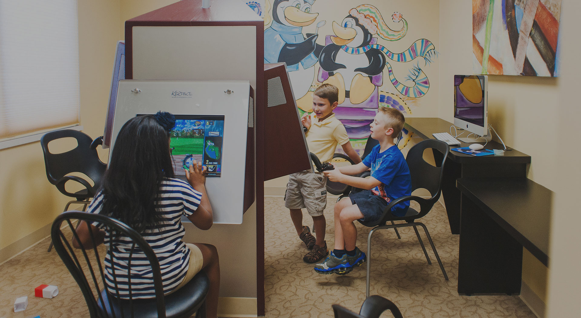 Enjoying playroom at Pediatric Dentist in Cherry Hill, Logan Township, and Princton, NJ